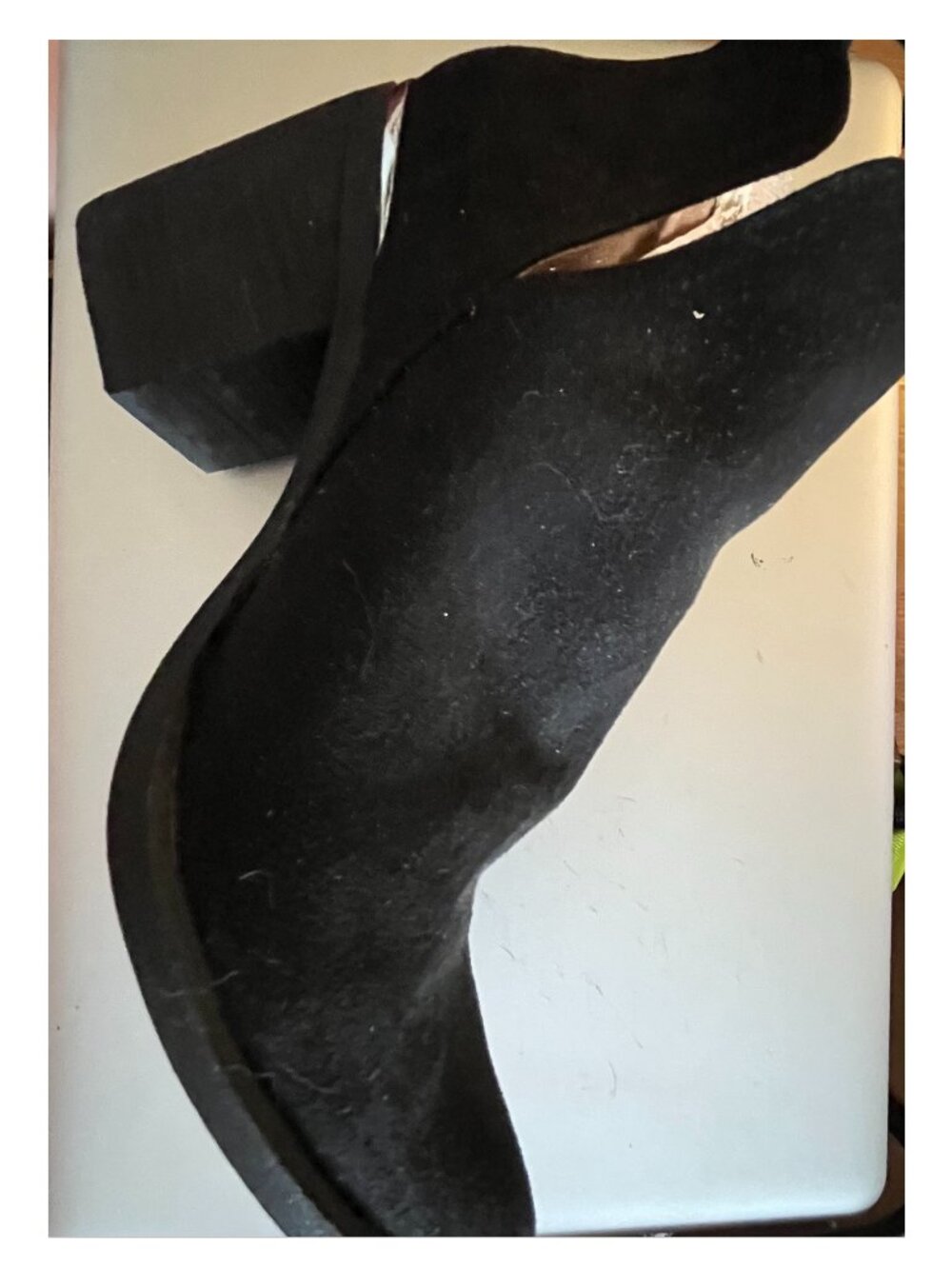 Steve Madden black suede ankle boot size 9